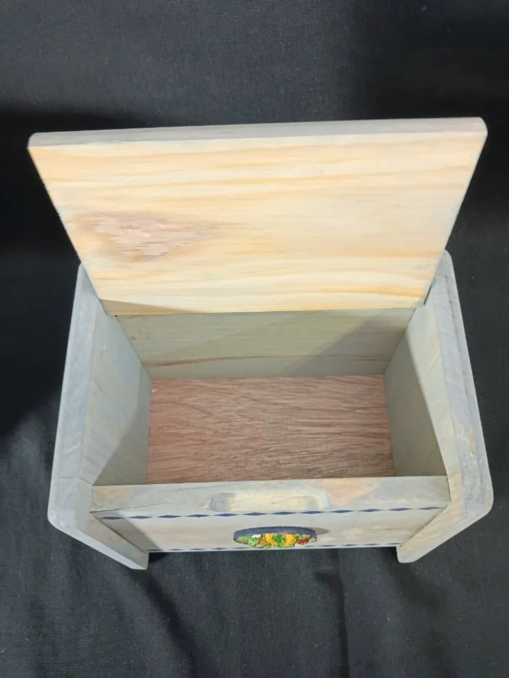 Cottagecore Wooden Recipe Box Country Kitchen